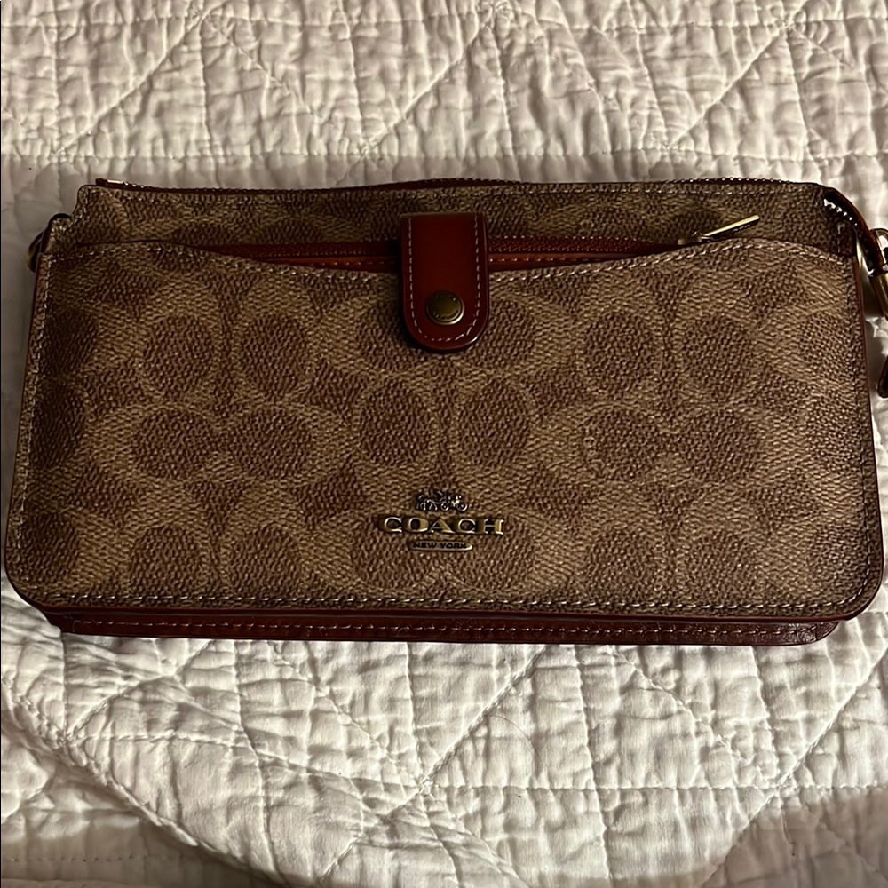 Coach Brown Signature Crossbody Bag